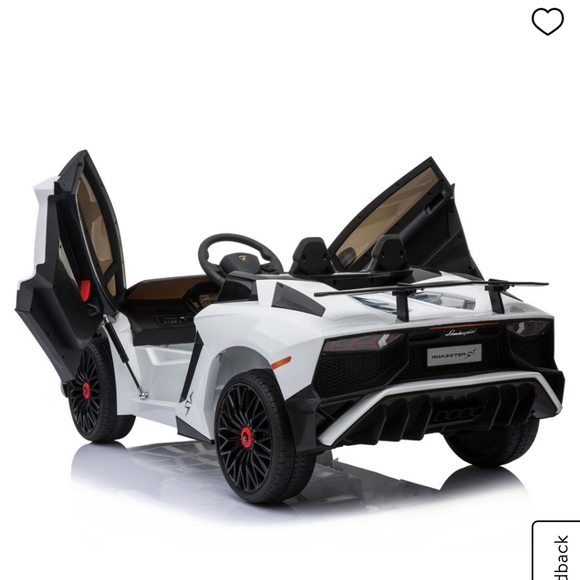 White lamborghini for ages 3 to 8